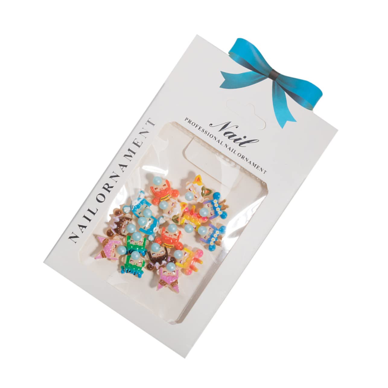 PartyKindom Chunky Glitter Nail Art Charms Cartoon Nail Jewelry Decorations Studs Stones Manicure Accessories Random Style