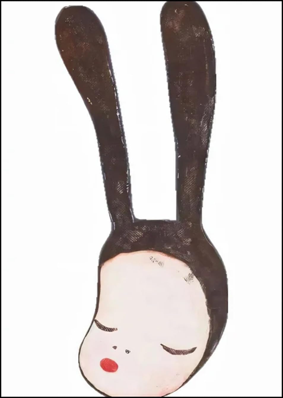 Yoshitomo Nara Poster Color Prints Modern Wall Art Picture《Long Hair》Yoshitomo Nara Cartoon Doll Canvas Painting For Home Decor 30x50cm Unframed