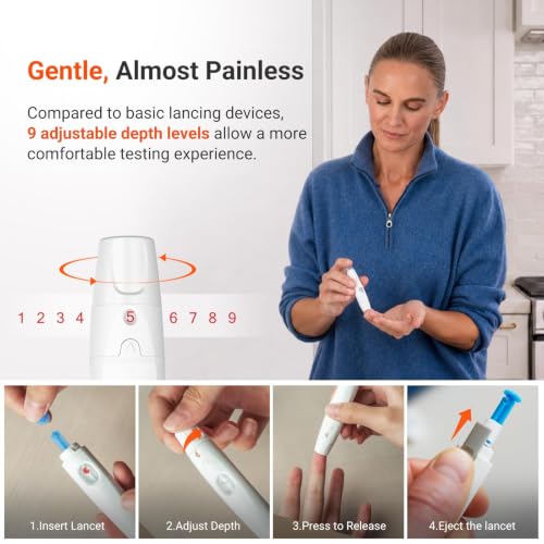 iHealth Gluco+ Wireless Smart Glucose Monitor Kit, 100 Strips & 100 Lancets - image 3