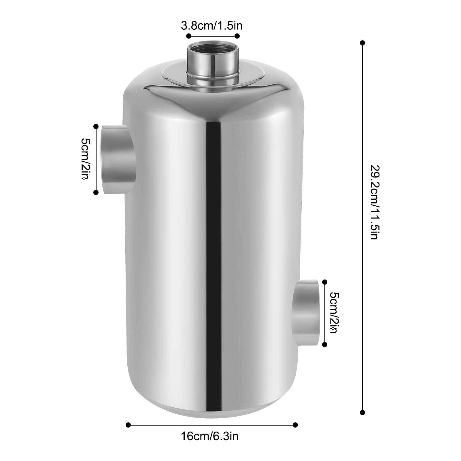 Intercambiador de calor para piscina, intercambiador de calor de acero inoxidable, 60 kW, flujo de agua de 250 l/min en la piscina, saludable e higiénico, para piscinas, spas, jacuzzis