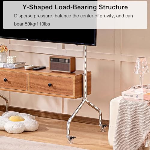 Soporte Móvil para TV con Ruedas para Pantallas 43-75" miniatura 4