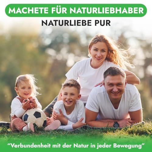ALBAJ Schweizer Gertel - traditionelle scharfe Machete - nachhaltige Sichel 34cm- inklusive gratis Schleifstein – umweltfreundliche Handsichel