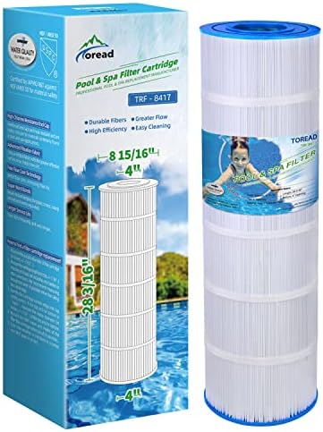 TOREAD Pool Replacement Filter for PA175, Hayward CX1750RE, C1750, Unicel C-8417, Filbur FC-1294, 25230-0175S, 817-0175P, Aladdin 27501, L x OD: 28 3/16" x8 15/16"