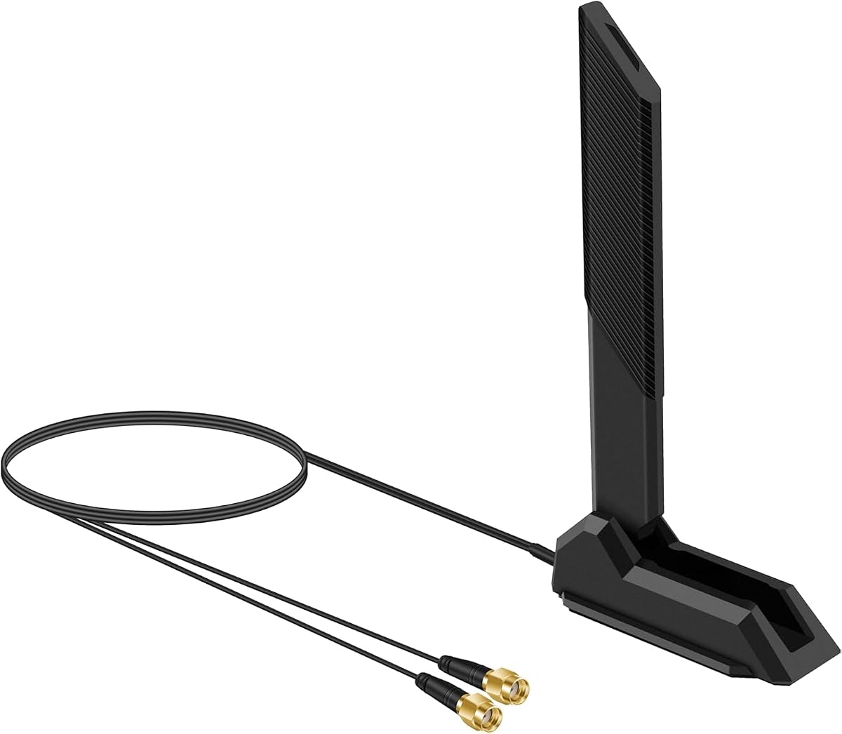 External WiFi 6 6E Tri-Band Antenna 6GHz 5.8GHz 2.4GHz Magnetic Base for PC Desktop Computer Asus Rog Strix Gaming Motherboard Card Router