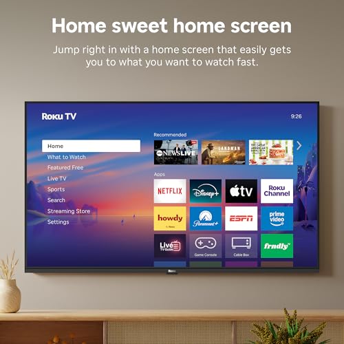 Image of Roku Smart LED TV 43 inch Select Series, 4K HDR TV Roku TV with Voice Remote w / Wi-Fi for Streaming Live Local News, Sports, & Movies - Bluetooth Headphone Mode - 2026 (Renewed)