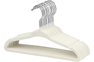 MangoTree Velvet Hangers for Kids - No-Slip, Space-Saving Solution for Delicate Garments