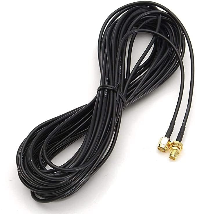 NBR SMA Male to SMA Female RG174 Coaxial Antenna Extension Cable RF-174 Loss Loss Jumper RF Cable 50 Ohm for 4G/ 5G/ LTE/GPS/Wifi/Antenna 15Mtr.-image-12