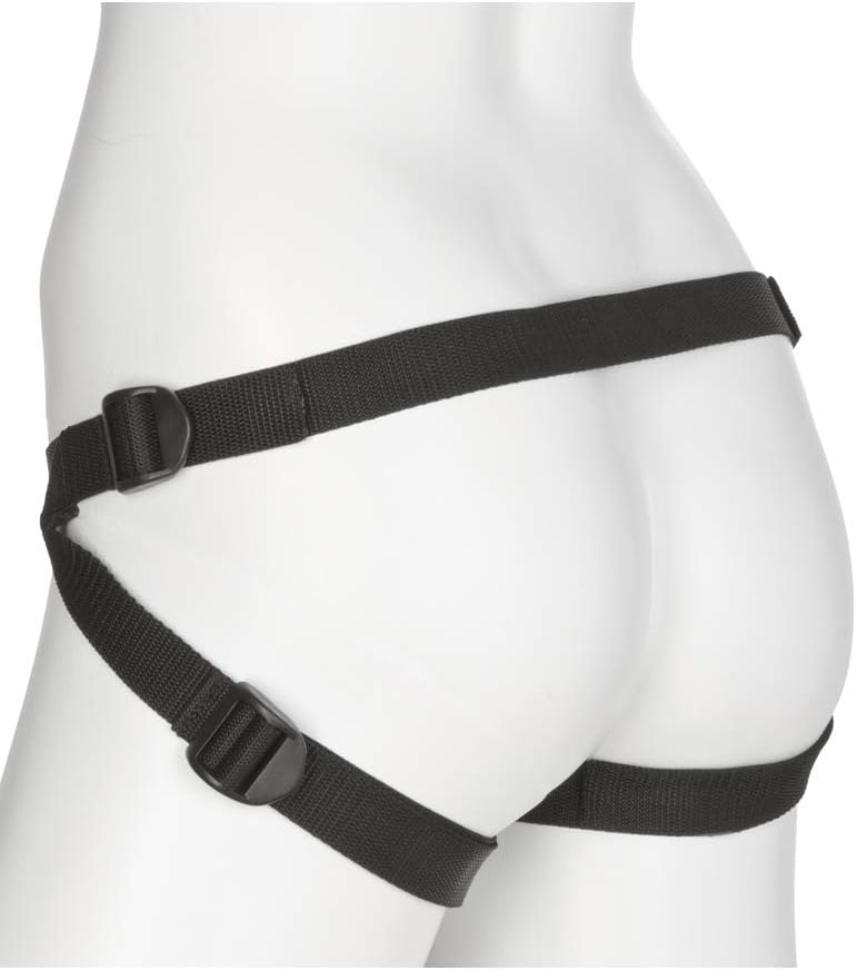 Doc Johnson Vac-U-Lock Platinum - Luxe Harness with Vac-U-Lock Plug and 3 Different Sized O-Rings - Compatible with O-Ring and Vac-U-Lock Dildos - Accommodates Up-To 69" Waist