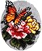 Latch Hook Rug Kit Floral Butterfly 20.4X20.4 in