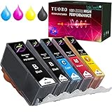 Tuobo PGI-220 CLI-221 Ink Cartridges Compatible with PIXMA IP3600 IP4600 IP4700 MX860 MX870 MP560...