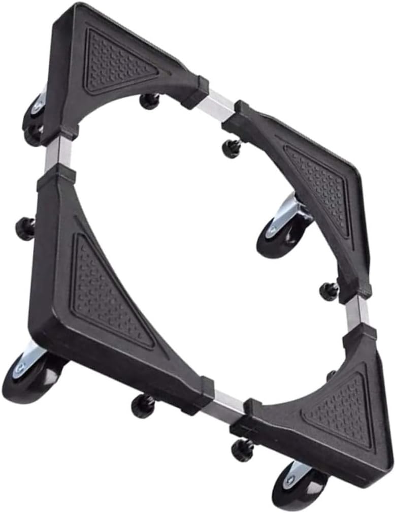 Adjustable Appliance Stand Trolley for Washing Machines Refrigerators Movable Base Locking Wheels Easy Drainage Cleaning Fit for Home Use