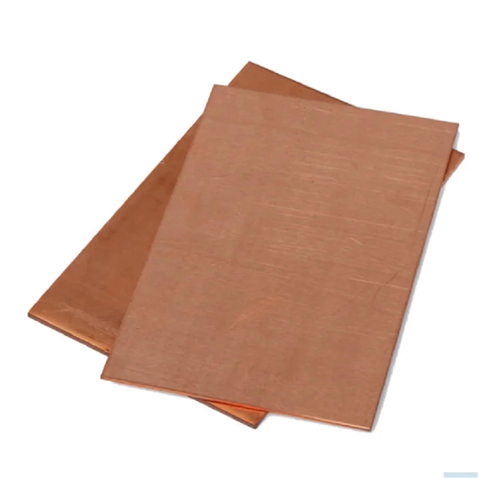 Placa de cobre metálica T2, láminas for proyectos bricolaje Adecuado para joyería y manualidades(1.2mm thick 2pcs,100X100mm)