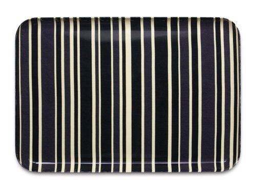 橋本達之助工芸 SRトレーL角 トリノストライプ ブラック