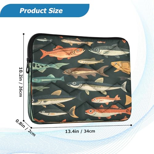 Funda para portátil Kigai Cute Fish 15-16 pulgadas miniatura 3