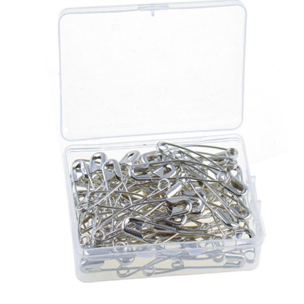 Juego de imperdibles curvados plateados, imperdibles de seguridad, resistentes a la corrosión, pasadores de seguridad, para accesorios de costura, 54 mm, 500 unidades
