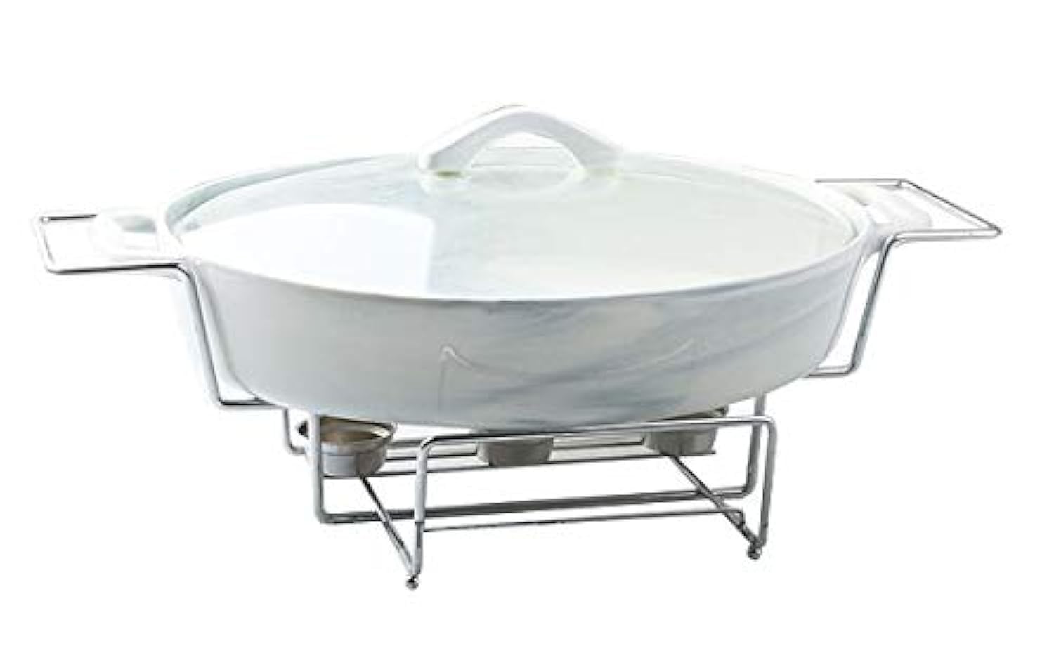 BlackstoneChafing Porcelain Marble Buffet Dishes بوفيه تقديم من بلاكستون… (Oval 4.25L)