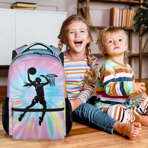 Basketball Backpack for Girls - 17 Inch Pink School Backpacks for Kids - Adjustbale Pretty Basketball Bookbag for Preschool3