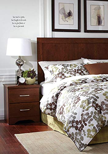 Inspirational, Motivational Vinyl Wall Art Decal Sticker "Your Mind Is A Garden, Your Thoughts Are The Seeds. You Can Grow Flowers, Or You Can Grow Weeds." (Black) #TOP5