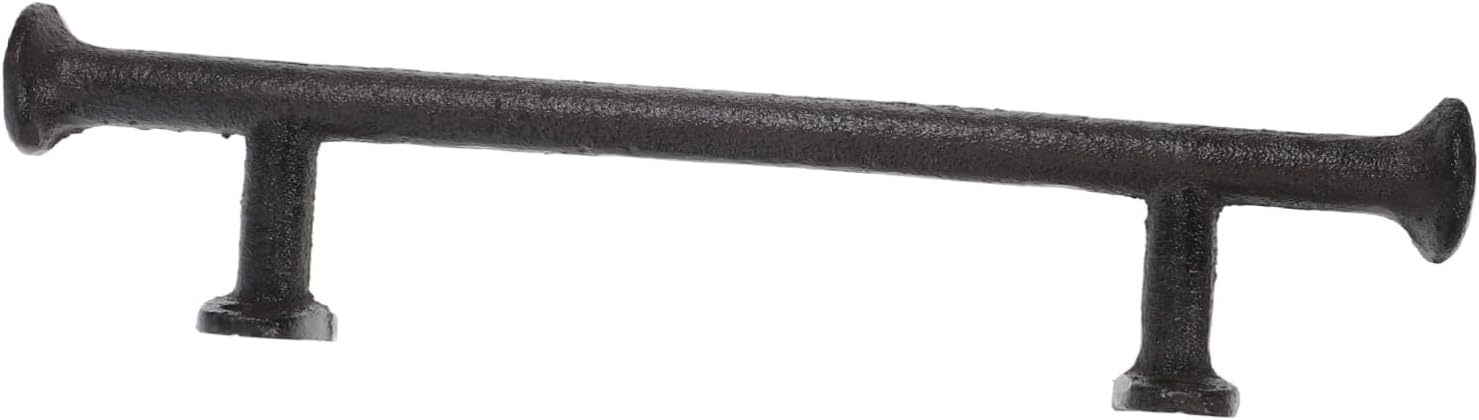 Mipcase Heavy Duty Cast Iron Gate Handle Vintage Style Door Knob Barn Door Pull Long Metal Handle for Garden Entrance