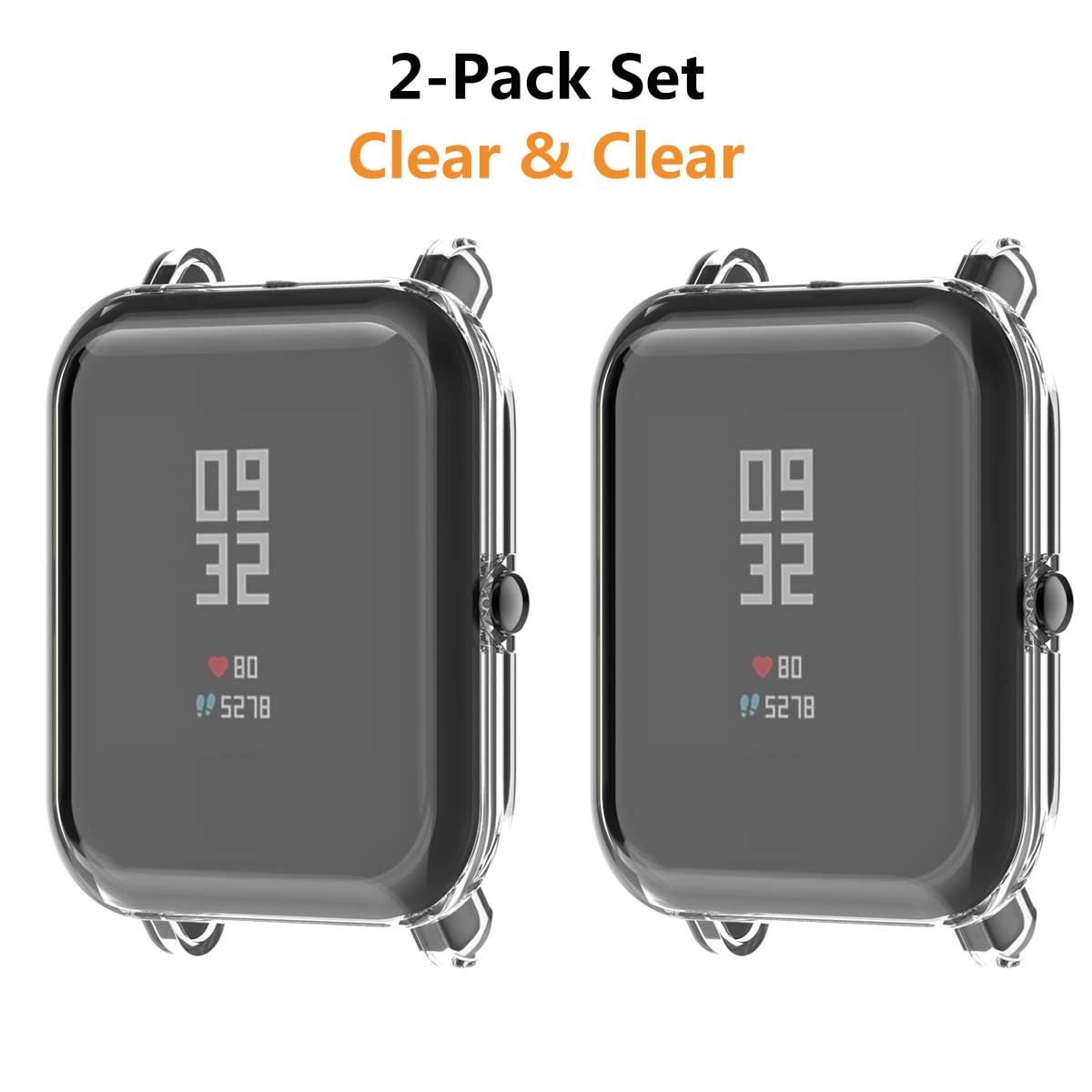 Protector Amazfit Active HOMTERN Paquete De Fundas Compatibles