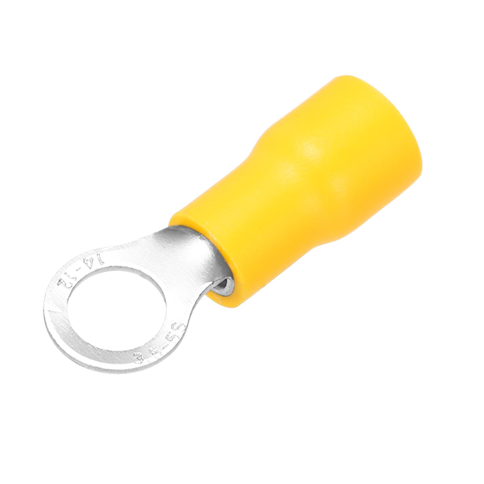 QUARKZMAN 4000 Piezas Conector de Anillo Aislado de Cable Terminal de Engarce Eléctrico 14-12 AWG para Proyectos Eléctricos Amarillo