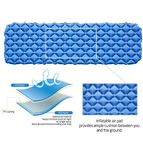 DECDEAL Ao ar livre Único Portátil Inflável Almofada de Dormir Acampamento Leve Ultraleve À Prova D
