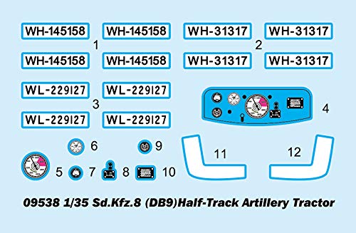 (未使用･未開封品)　トランペッター 1/35 ドイツ軍 Sd.kfz.8/DB9 12t重砲兵ハーフトラック プラモデル 09538 6k88evb ドイツ軍 Sd.kfz.8/DB9 12t重砲兵ハーフトラック (プラモデル