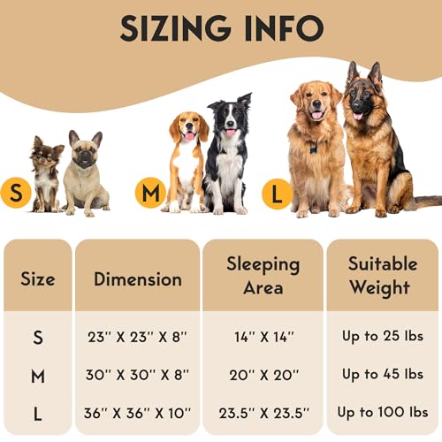 PetJett-Calming-Dog-Bed-Donut-Dog-Beds-for-Small-Medium-Large-Dogs-Anti-Slip-Washable-Round-Dog-Bed-Fluffy-Plush-Faux-Fur-Pet-Bed-Anti-Anxiety-Puppy-Bed-23-Fits-Up-to-25-lbs-Pets-Grey