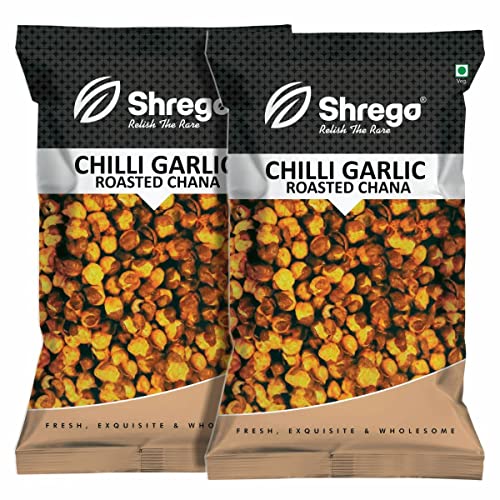 Image of Shrego Chili Garlic Roasted Chana, Snack and Namkeen, Vacuum Packed (300 GM)