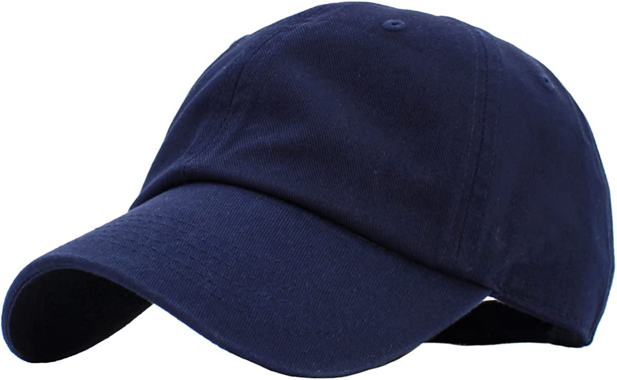 Original Classic Low Profile Cotton Stylish Hat Men Women Baseball Cap Dad Hat Adjustable Unconstructed Plain Cap (Navi Blue)-image-49