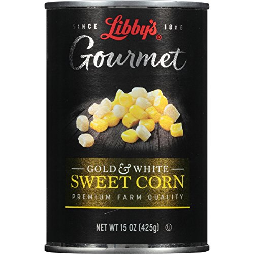 Libby's Gourmet Gold & White Whole Kernel Corn, 15 Ounce Cans (Pack of 12)