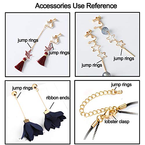 982 Pieces Jewelry Making Repair Kit With Jewelry Jump Rings Lobster Clasps 3 Pieces Jewelry Pliers Soft Tape Measure Brass Jump Ring Opener Jewelry Making Tools And Supplies For Jewelry Making #TOP4