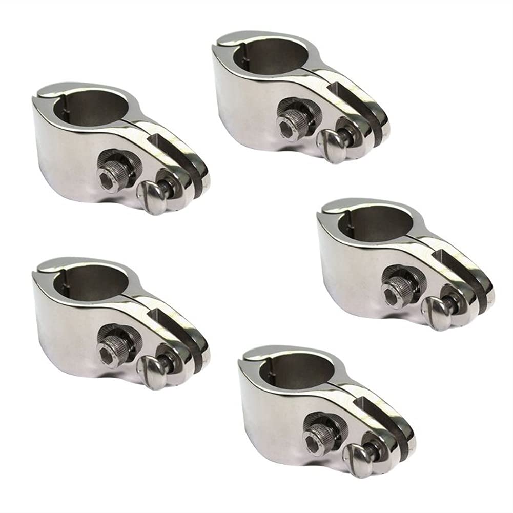 20/22/30/32 mm in acciaio inox 316 raccordo per barca superiore incernierato con 2 viti ganasce scorrevole facile da installare hardware marino (L)