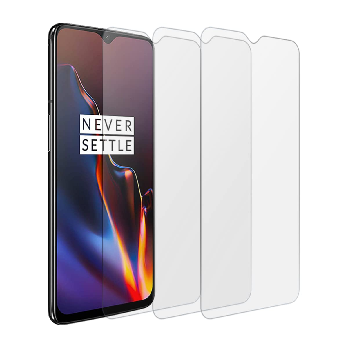 6T Screen Protector,(3 Pack) Soft Hydrogel High Sensitivity Ultra-Thin Water Resistant Clear Full Coverage Screen Protector Film fit For One Plus 6T (Not Glass)