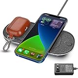 Magnetic 5 Coil Wireless Charging pad,Wireless Charging Station,for AirPods Pro,Wireless Charger for...