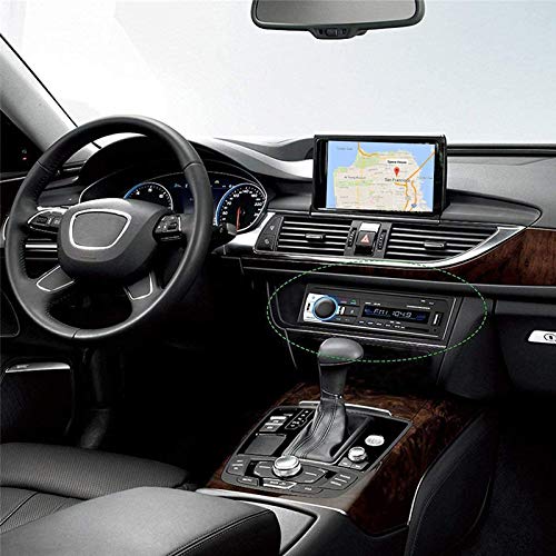 Aigoss Bluetooth Car Stereo, 4x60W Car Audio FM Radio, MP3 Player USB/SD/AUX Hands Free Calling with Wireless Remote Control