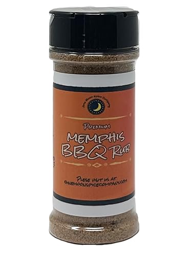 Premium | MEMPHIS BBQ Dry Rub | Agitador grande | Sin calorías | Sin grasa | Sin colesterol | Sin grasa saturada | Fabricado en pequeños lotes con