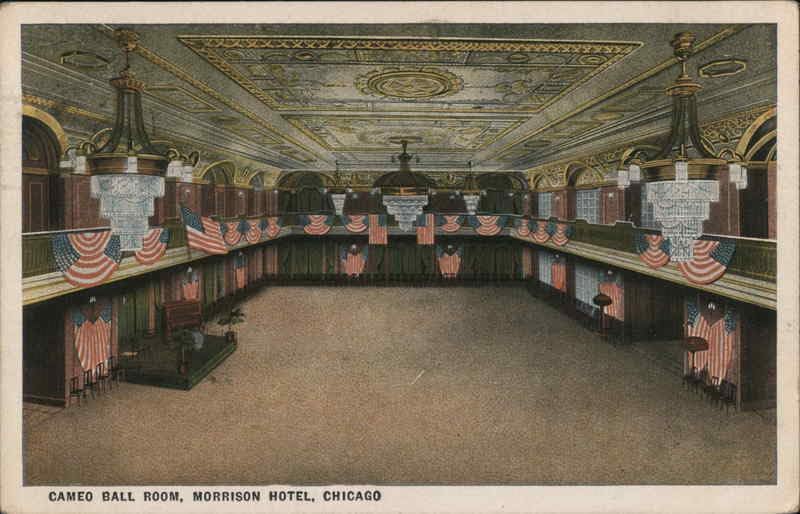 Cameo Ball Room - Morrison Hotel Chicago, Illinois IL Original Antique Postcard