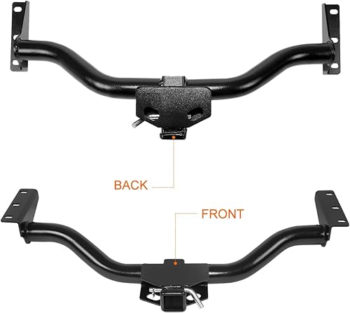 Miniatura 3 de Enganche de remolque de remolque clase 3 receptor de 2 pulgadas compatible con Nissan Xterra 00-04, negro