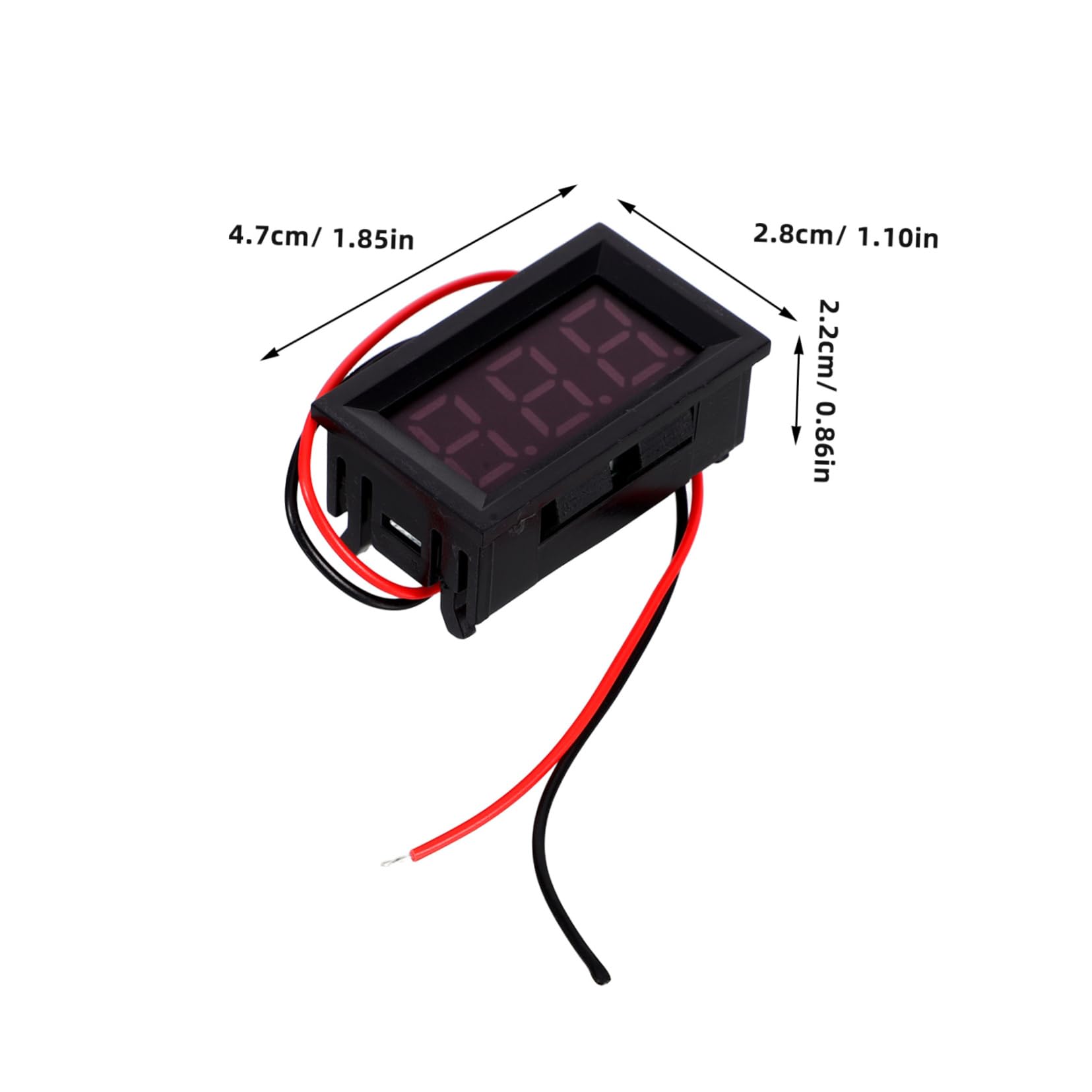 OSALADI Led Digital Voltage Display Dc Test Voltmeter Digital Voltage Panel Test Panel Display Pcs Mini Voltmeter