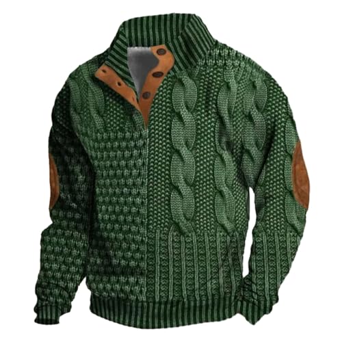 Chemise en velours côtelé homme HERTL col revers Vert A 5XL