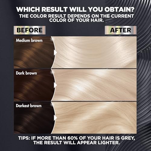 Garnier Hair Color Nutrisse Ultra Color Nourishing Crème, PL3 Ultra Cool Platinum (Charcoal), Permanent Hair Dye, 1 Count (Packaging May Vary) - Image 4