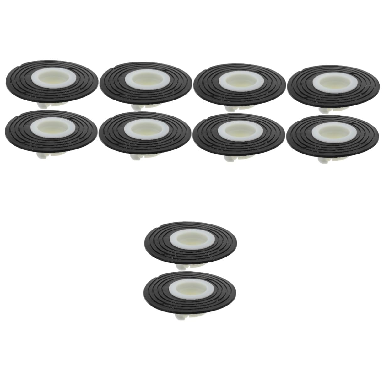 Uonlytech 10piezas De Cabello De Drenaje De Plástico Colador De Piso para Baño y Cocina contra Olores y Atascos De Limpiar y Usar