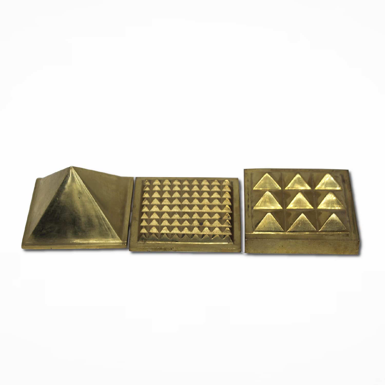 Shubh Sanket Vastu 3 Layer Brass Vastu Pyramid That Spreads Positive Vibes on Home & Office Feng Shui Products North-West Vaastu Dosh Nivaran, Made in India Best for Gifting (Size:- 4 Inches)