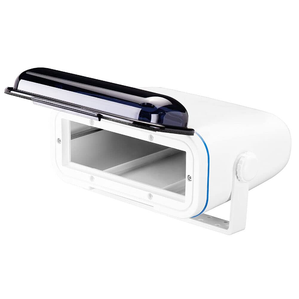 1 AUDIO SYSTEMS MRH7 contenitore per stereo o autoradio marina impermeabile e resistente all'acqua e al sole bianco per barca piscina gommone, 1 pezzo