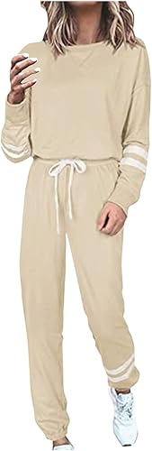 Miniatura 3 de Hugncmy Sports Set Set Long Of Sleeve Gradient Color Piece Women's Solid Two Neck O Women Suits & Sets Graduation Outfit