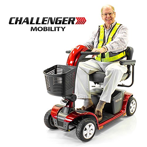 LED Safety Vest with Reflective Stripes J850 One Size for Hoverboard, Scooter & Power Wheelchair Night Riders