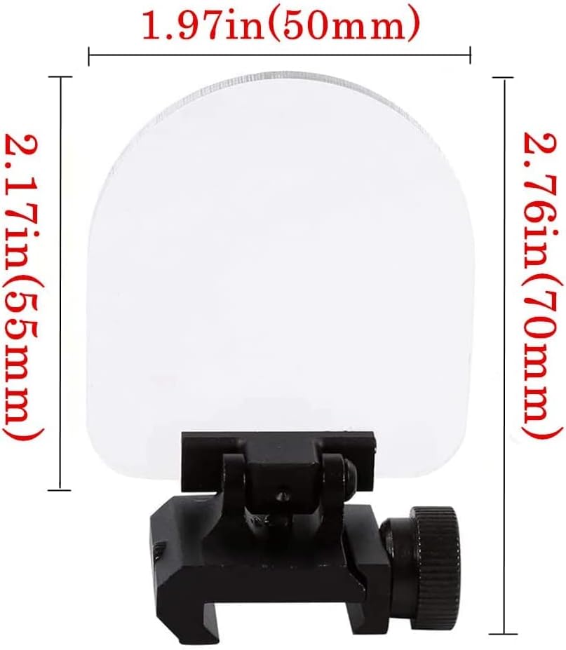 Miniatura 3 de Airsoft - Protector de miras para lentes abatibles, protector de protección BBS, desmontaje rápido con dos lentes