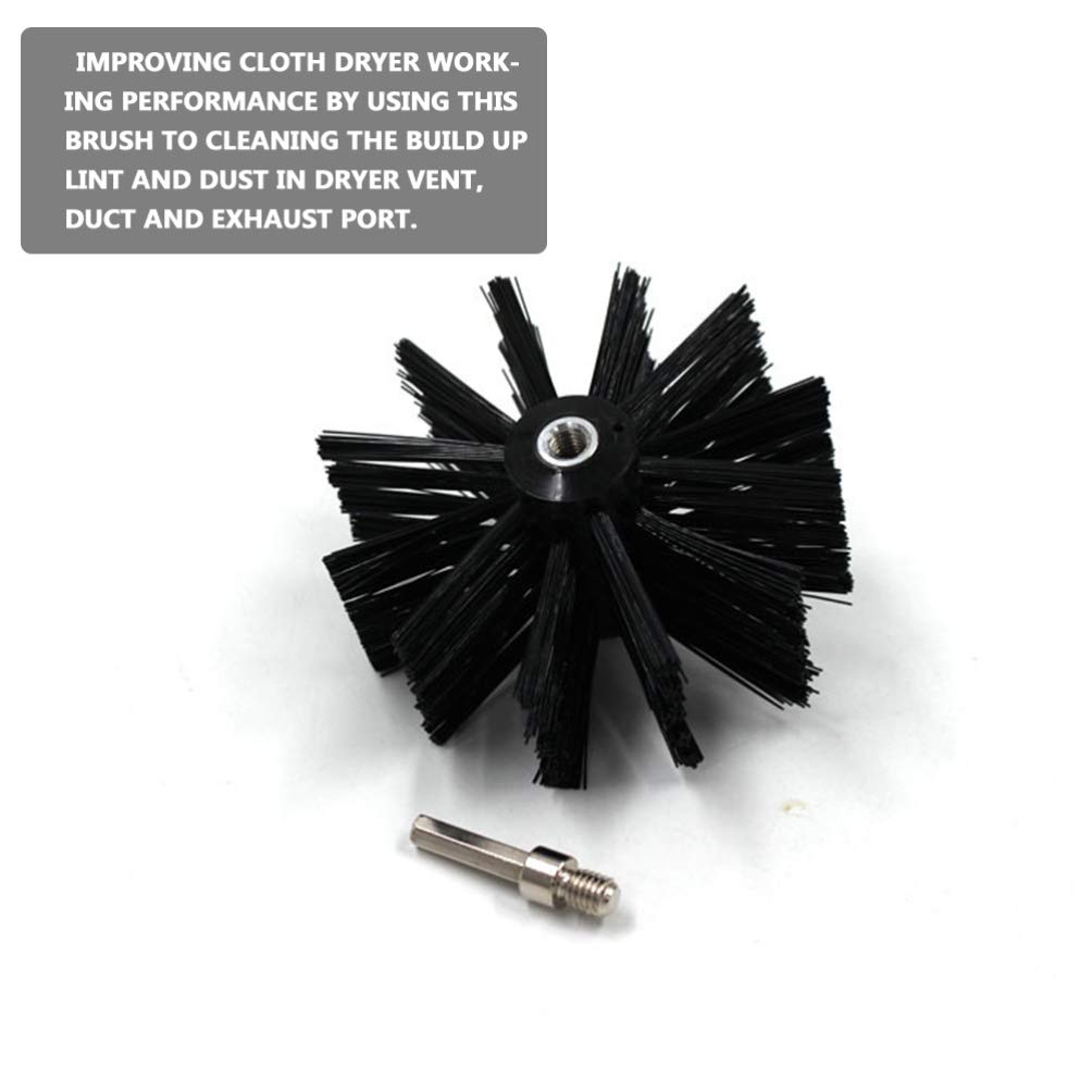 1 Set Spazzola Per Tubi Canna Fumaria Canna Fumaria Flessibile Spazzola Per Fumi Sintetico Kit Rotativo Flessibile Canna Fumaria Spazzole Vent Cleaner Pulito Nylon Impostare