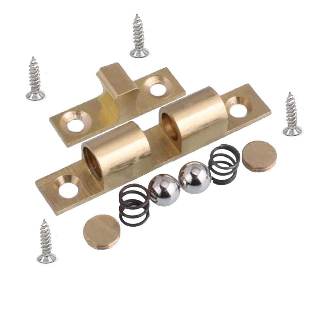 Serratura A Scatto In Ottone Per Mobili - 10 Pezzi Per Armadi, Cucina E Cassetti | Chiavistello Sicuro - Foto 5